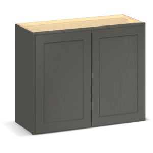 RELIABILT Parkstone II Wall Cabinet, Slate Stained, 30" W, 2 Doors, Fully Assembled - 641475 | Lowe's Pro Supply